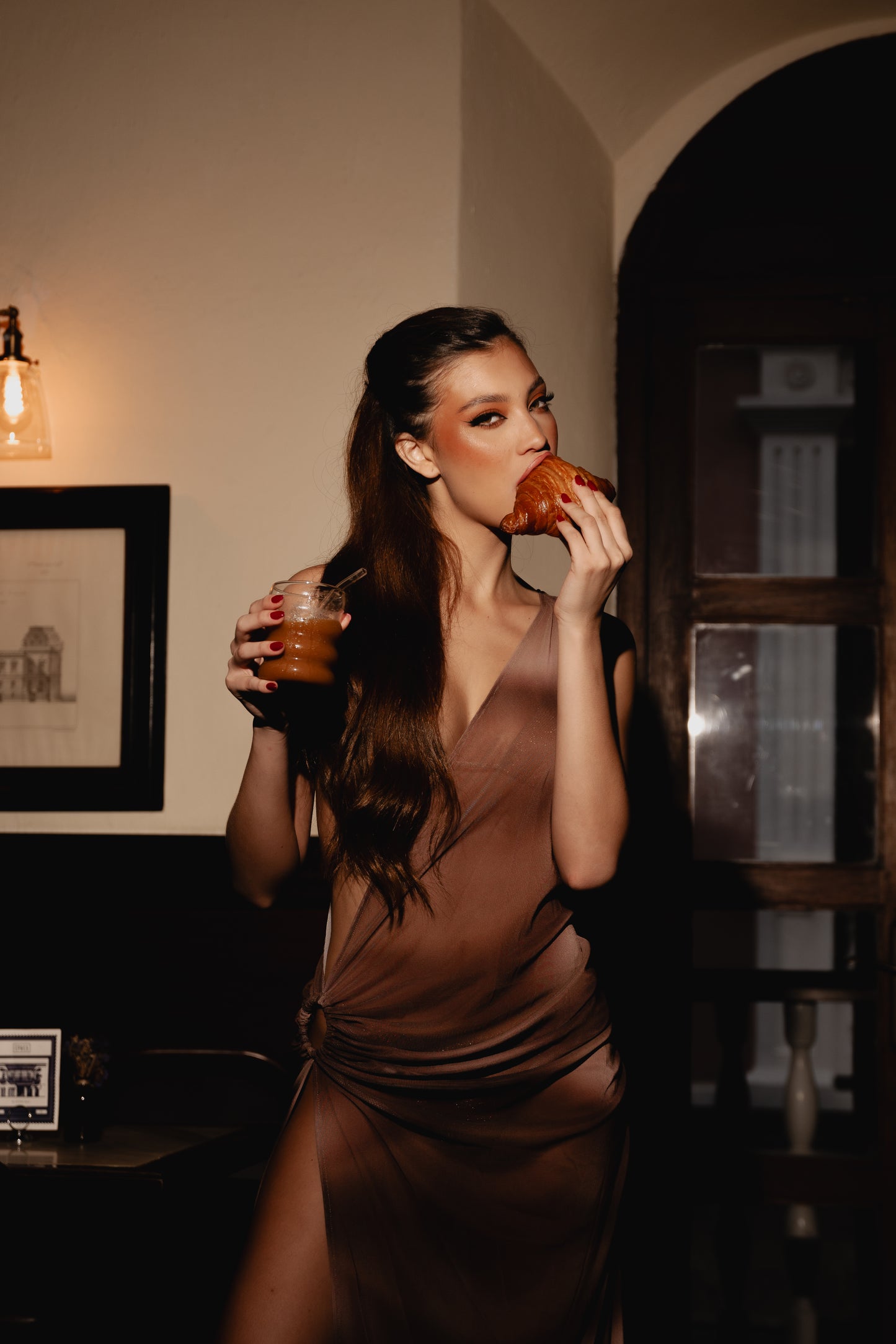 Cold Brew Mesh Dress